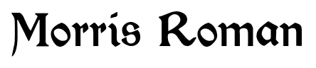 Morris Roman font